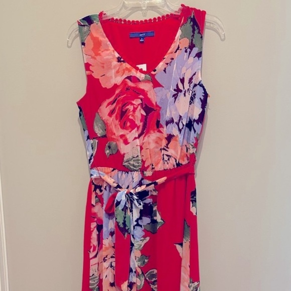 Apt 9 NWT Hi Lo Maxi Vibrant Pink Floral
Sleeveless Dress Size Small NWT - Picture 13 of 15